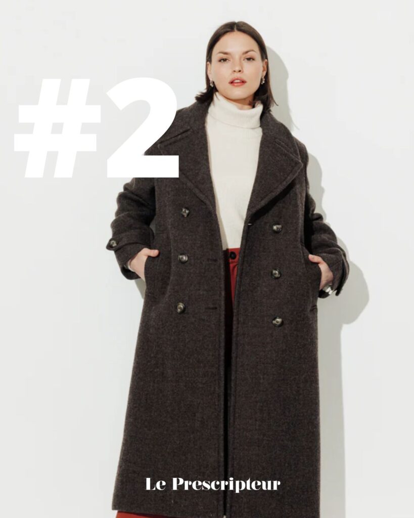 meilleur manteau chaud pour l'hiver trench and coat le prescripteur marine lener long pardessus droits Monstera 100% laine vierge marron